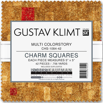 Gustav Klimt 5 x 5 Charm Pack