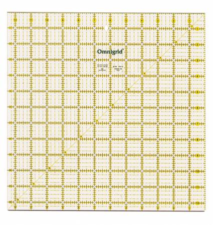 12.5" x 12.5" Square Quilting Ruler Non-Slip Omnigrip